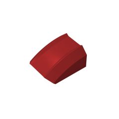 Slope Curved 2 x 2 with Lip, No Studs #30602 Dark Red