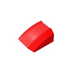 Slope Curved 2 x 2 with Lip, No Studs #30602 Red