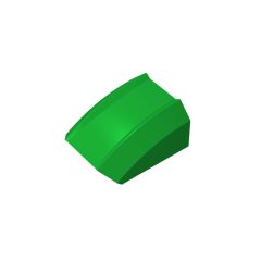 Slope Curved 2 x 2 with Lip, No Studs #30602 Green