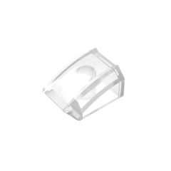 Slope Curved 2 x 2 with Lip, No Studs #30602 Trans-Clear