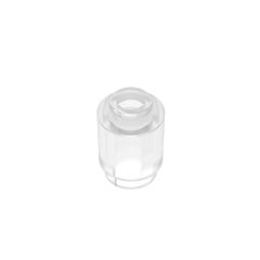 Brick Round 1 x 1 Open Stud #3062 Trans-Clear 10 pieces