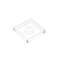 Flat Tile 2 x 2 #3068 Trans-Clear Gobricks