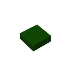 Flat Tile 1 x 1 #3070 Dark Green 10 pieces