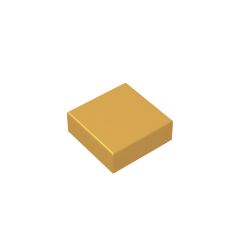 Flat Tile 1 x 1 #3070 Pearl Gold