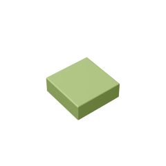 Flat Tile 1 x 1 #3070 Olive Green