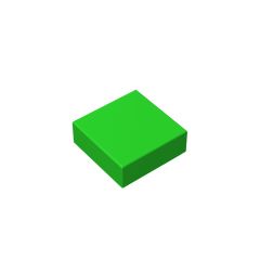 Flat Tile 1 x 1 #3070 Bright Green