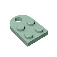 Plate Special 3 x 2 with Hole #3176 Sand Green