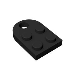 Plate Special 3 x 2 with Hole #3176 Black