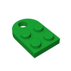 Plate Special 3 x 2 with Hole #3176 Green