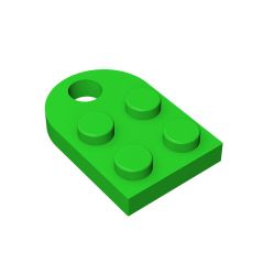 Plate Special 3 x 2 with Hole #3176 Bright Green