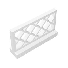 Fence 1 x 4 x 2 #3185 White Gobricks
