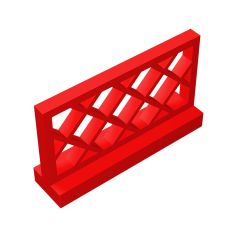 Fence 1 x 4 x 2 #3185 Red