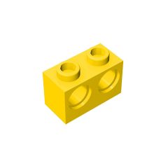 Technic, Brick 1 x 2 with Holes #32000 Yellow