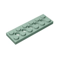 Technic, Plate 2 x 6 with 5 Holes #32001 Sand Green