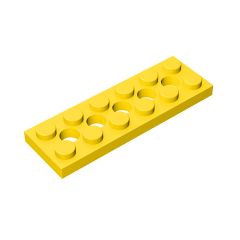 Technic, Plate 2 x 6 with 5 Holes #32001 Yellow