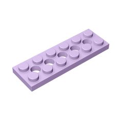 Technic, Plate 2 x 6 with 5 Holes #32001 Lavender