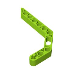 Technic Beam 1 x 11.5 Double Bent Thick #32009 Lime