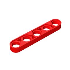 Technic Beam 1 x 5 Thin #32017 Red