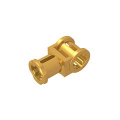 Technic Axle Connector with Axle Hole #32039 Pearl Gold
