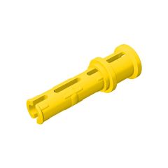 Technic Pin Long with Friction Ridges Lengthwise and Stop Bush - 3 Lateral Holes, Big Pin Hole #32054 Yellow