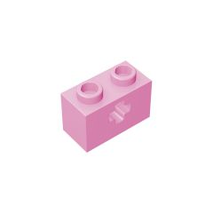 Technic Brick 1 x 2 with Axle Hole #31493 Bright Pink
