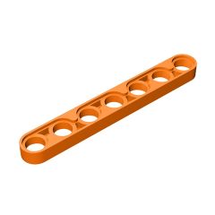 Technic Beam 1 x 7 Thin #32065  Orange Gobricks  1KG
