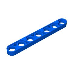 Technic Beam 1 x 7 Thin #32065 Blue