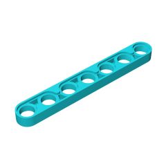 Technic Beam 1 x 7 Thin #32065  Medium Azure Gobricks