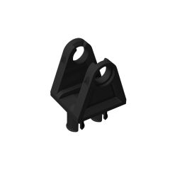 Technic, Steering Arm with Pins #32069 Black