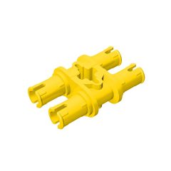 Technic Pin Double with Axle Hole #32138 Yellow
