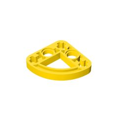 Technic Beam 3 x 3 L-Shape with Quarter Ellipse Thin #32249 Yellow