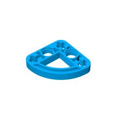 Technic Beam 3 x 3 L-Shape with Quarter Ellipse Thin #32249 Dark Azure Gobricks