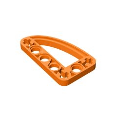 Technic Beam 3 x 5 L-Shape with Quarter Ellipse Thin #32250 Orange