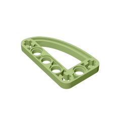 Technic Beam 3 x 5 L-Shape with Quarter Ellipse Thin #32250 Olive Green