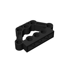 Technic Pin Connector Block 1 x 5 x 3 #32333 Black