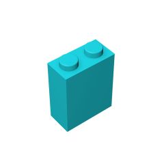 Brick 1 x 2 x 2 #3245 Medium Azure