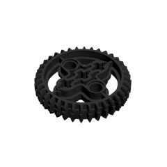Technic Gear 36 Tooth Double Bevel #32498 Black