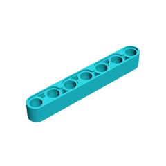Technic Beam 1 x 7 Thick #32524 Medium Azure Gobricks