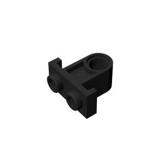 Technic Pin Connector Plate with One Hole (Single on Bottom) #32529 Black