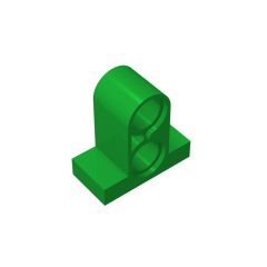 Technic Pin Connector Plate 1 x 2 x 1 2/3 - Two Holes On Top #32530 Green