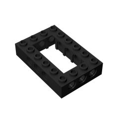 Brick 4 x 6 Open Center #32531 Black