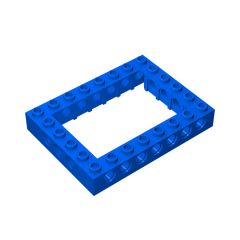 Technic Brick 6 x 8 with Open Center 4 x 6  #32532 Blue