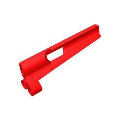 Technic Panel Fairing # 7 Small Long, Large Hole, Side A #32534 Red