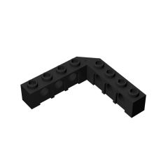 Brick 5 x 5 Right Angle (1 x 4 - 1 x 4) #32555 Black 10 pieces