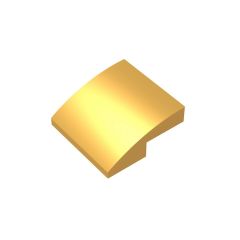 Slope Curved 2 x 2 Inverted #32803 Pearl Gold 1/4 KG