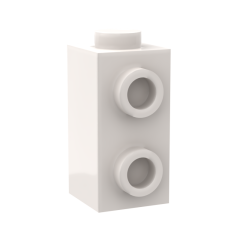 Brick Special 1 x 1 x 1 2/3 with Studs on Side #32952 White