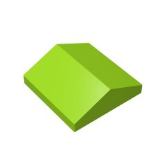 Slope 33 2 x 2 Double #3300 Lime