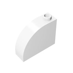 Brick Curved 1 x 3 x 2 #33243 White 10 pieces