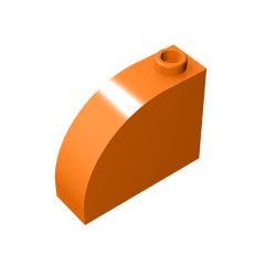 Brick Curved 1 x 3 x 2 #33243 Orange