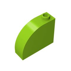 Brick Curved 1 x 3 x 2 #33243 Lime